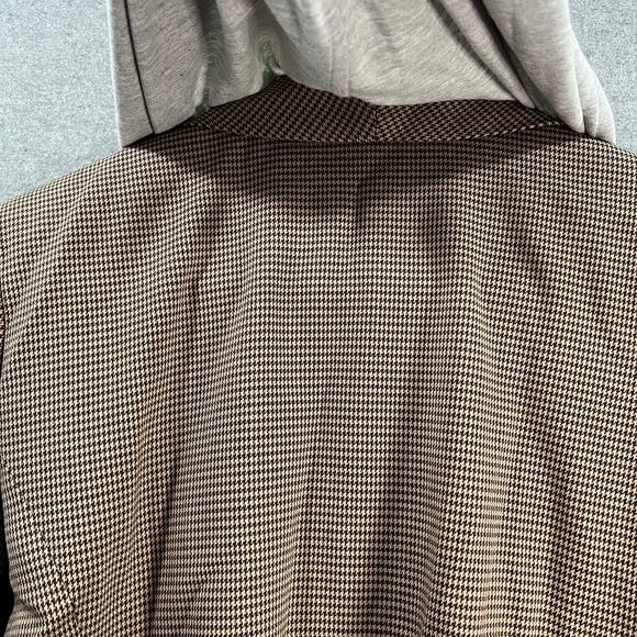 GRAVER Susan Graver Petite Yarn-Dyed Blazer w/ Hood Chocolate Size Petite Large - Picture 13 of 13